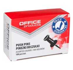 OFFICE products epignles d'affichage, couleurs assorties, boîte de 100 pièces