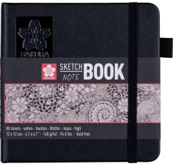 Carnet de croquis Sakura 120x120mm 140g 80 feuilles blanc