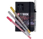 Carnet de croquis Sakura 90x140mm 140g 80 feuilles noires noir