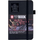 Carnet de croquis Sakura 90x140mm 140g 80 feuilles noires noir