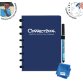 Correctbook Original, A5, cahier effaçable / réutilisable, blanc, Midnight Blue (bleu marine)