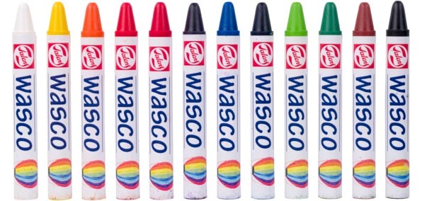 Talens craie à la cire Wasco, boîte de 12 pièces