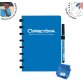 Correctbook Original, A5, cahier effaçable / réutilisable, blanc, Earthy Blue (bleu)