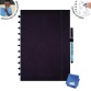 Correctbook A4 Hardcover: cahier effaçable / réutilisable, ligné, Ink Black (noir)