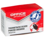 OFFICE products punaises Classic, argent, boîte de 100 pièces