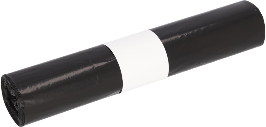 Deiss garbage bags ft 50 x 64 cm, 25 microns, LDPE, roll of 24 pieces, black