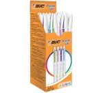 Bic Cristal Up ballpoint pen, box of 20 pieces in assorted fun colors