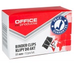 OFFICE Produkte Foldback-Klammern, schwarz, 51 mm, Schachtel mit 12 Stück