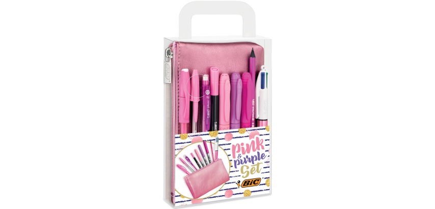 Bic Pink & Purple set d'écriture 8 pièces