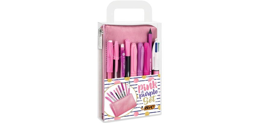 Bic Pink & Purple 8-Piece Writing Set