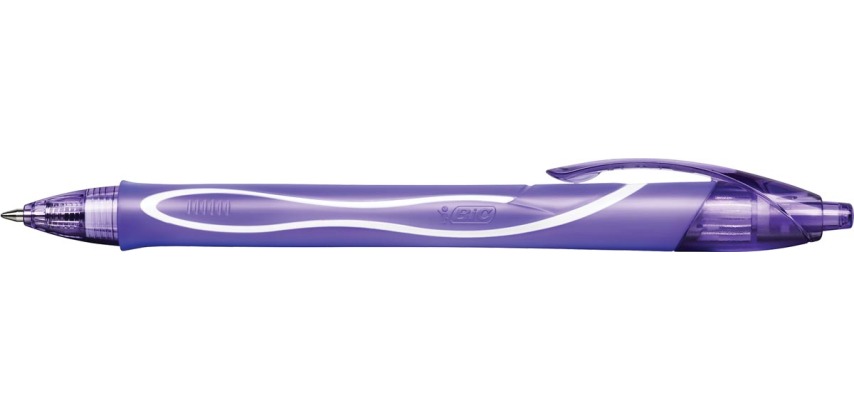 Bic Gel-ocity Quick Dry gel ink roller, purple