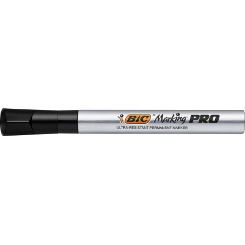 Bic marqueur permanent Marking Pro, pointe biseautée, noir