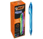 Bic Gel-ocity gel roller, quick dry with click system, medium 0.7mm, assorted