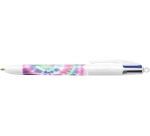Bic 4 Colours Tie - Dye Botanical ballpoint pen 4 colors, 4 classic ink colors, display of 30