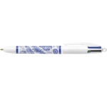 Bic 4 Colours Tie - Dye Botanical ballpoint pen 4 colors, 4 classic ink colors, display of 30