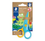 Staedtler ciseaux d'enfant Noris Junior, ft 10 cm, droitehandig, inox, jaune/bleu, blister de 1 pièce