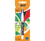 Bic 4 Colours Velours ballpoint pen, 4 colours, medium, 4 classic ink colours, different patterns