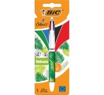 Bic 4 Colours Velours ballpoint pen, 4 colours, medium, 4 classic ink colours, different patterns