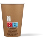 Gobelet en carton, kraft, 180 ml, 100 pièces, brun