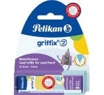Pelikan Griffix Minen, 2 mm, HB, Blister mit 2 Schachteln à 3 Stück