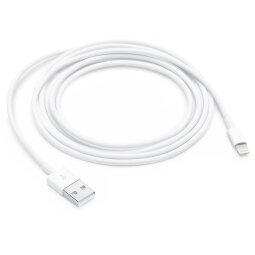 Apple câble, Lightning (8-pin) à USB-A, 2 m, blanc