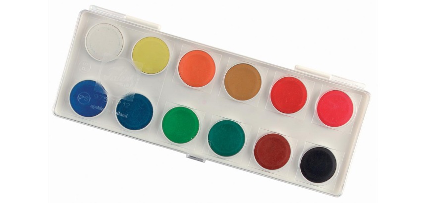 Talens opaque watercolor, set of 12 pans