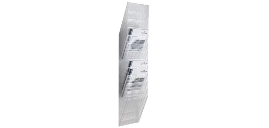 Durable porte-brochures Flexiboxx 12 A4 transparent