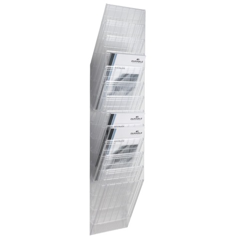 Durable porte-brochures Flexiboxx 12 A4 transparent