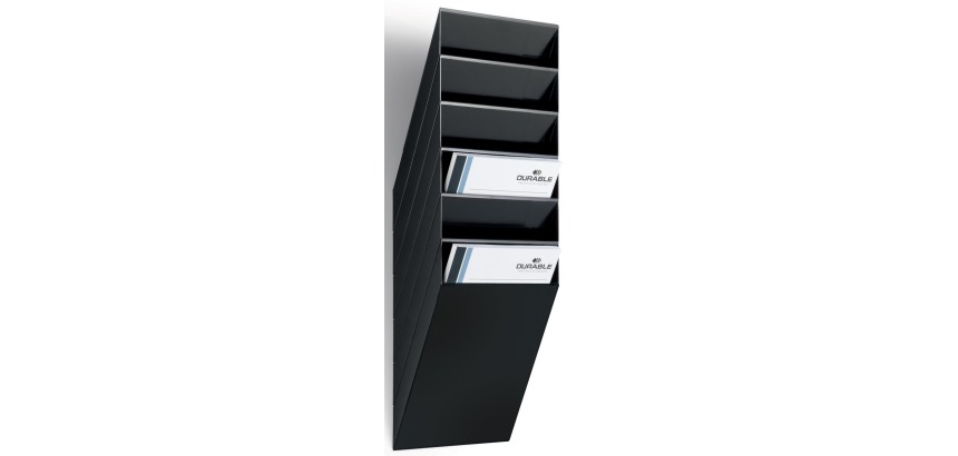 Durable brochure holder Flexiboxx 6 A4, black