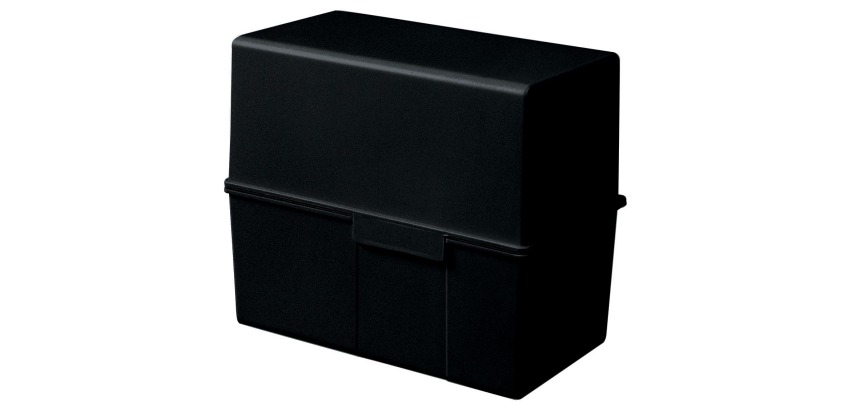Black Plastic Han Large A6 Card Box