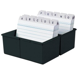 Kaartenbak, A7 liggend, voor 300 kaarten, kunststof