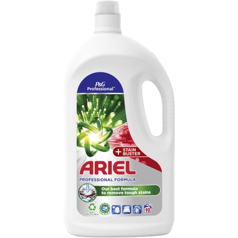 Ariel Professional Formula Stain Buster wasmiddel, fles van 4,05 liter, 90 wasbeurten
