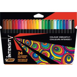 Bic feutre Intensity Up, étui cartonné de 24 pièces