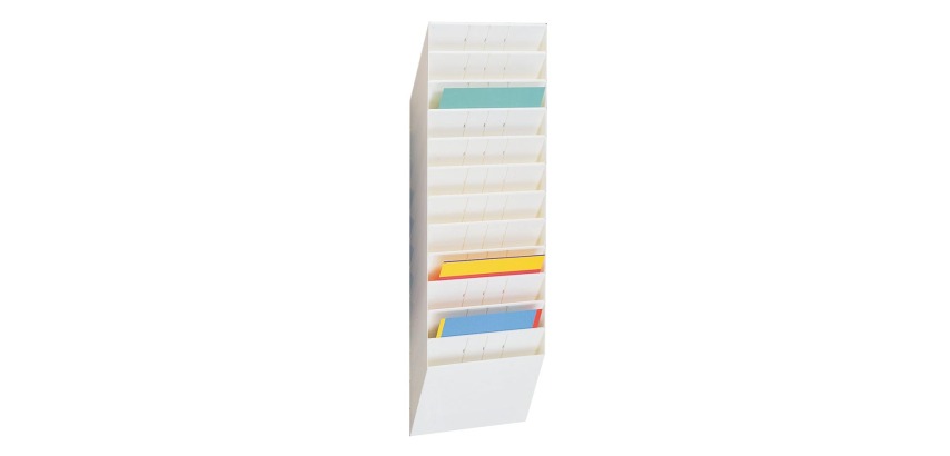 Durable porte-brochures Flexiboxx 12 A4 Landscape blanc