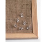 Naga prikbordspelden, transparant