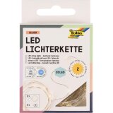 Folia lichtslinger LED, 20 LED's, 2,20 m, op batterijen, pak van 2 stuks