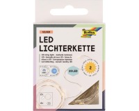 Folia light garland, 20 LEDs, 2.20 m, battery-operated, pack of 2 pieces