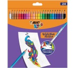 Bic Kids crayon de couleur Illusion Evolution, 24 crayons en étui cartonné