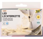 Folia lichtslinger LED, 20 LED's, 2,20 m, op batterijen, pak van 10 stuks