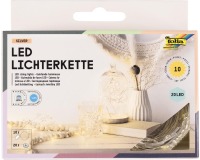 Folia guirlande lumineuse, 20 LEDs, 2,20 m, sur piles, paquet de 10 pièces