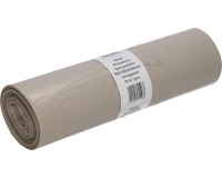 Deiss vuilniszak, ft 65 + 50 x 135 cm, transparant, LDPE, rol van 10 stuks