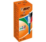 Bic Colours Mini 4-kleurenbalpen, medium, klassieke inktkleuren, lichaam blauw