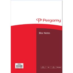 Pergamy bloc de papier à lettres, 70 g/m², ft A4, 100 feuilles,  quadrillé 5 mm