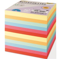 Folia Notes, ft 90 x 90 mm, vulling voor memokubus, geassorteerde kleuren