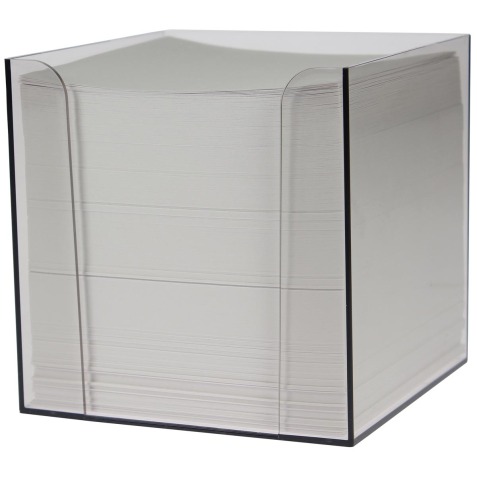 Cube-mémo en PP,  feuillets blancs