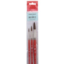 Talens set de pinceaux aquarelle 220, set de 3 pinceaux