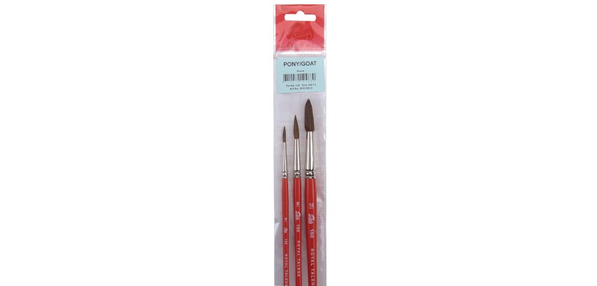 Talens watercolor brush set 220, set of 3 brushes