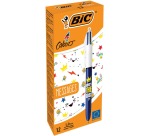 Bic 4 Colours Messages stylo bille 4 couleurs, moyen, 4 couleurs d'encre classique, boîte de 12 pièces