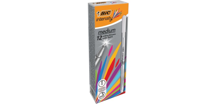 Bic fineliner Intensity, medium, grijs