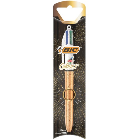 Bic 4 Colours Frozen stylo bille 4 couleurs, moyen, 4 couleurs d'encre classique, sous blister